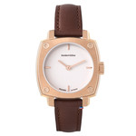 Montre HUMBERT-DROZ hd lou femme mecanique, bracelet acier rose - vue D3