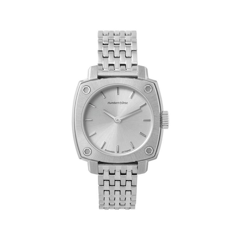 Montre HUMBERT-DROZ hd lou femme mecanique, bracelet acier - vue 1