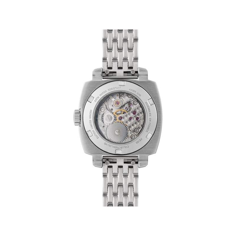 Montre HUMBERT-DROZ hd lou femme mecanique, bracelet acier - vue 3