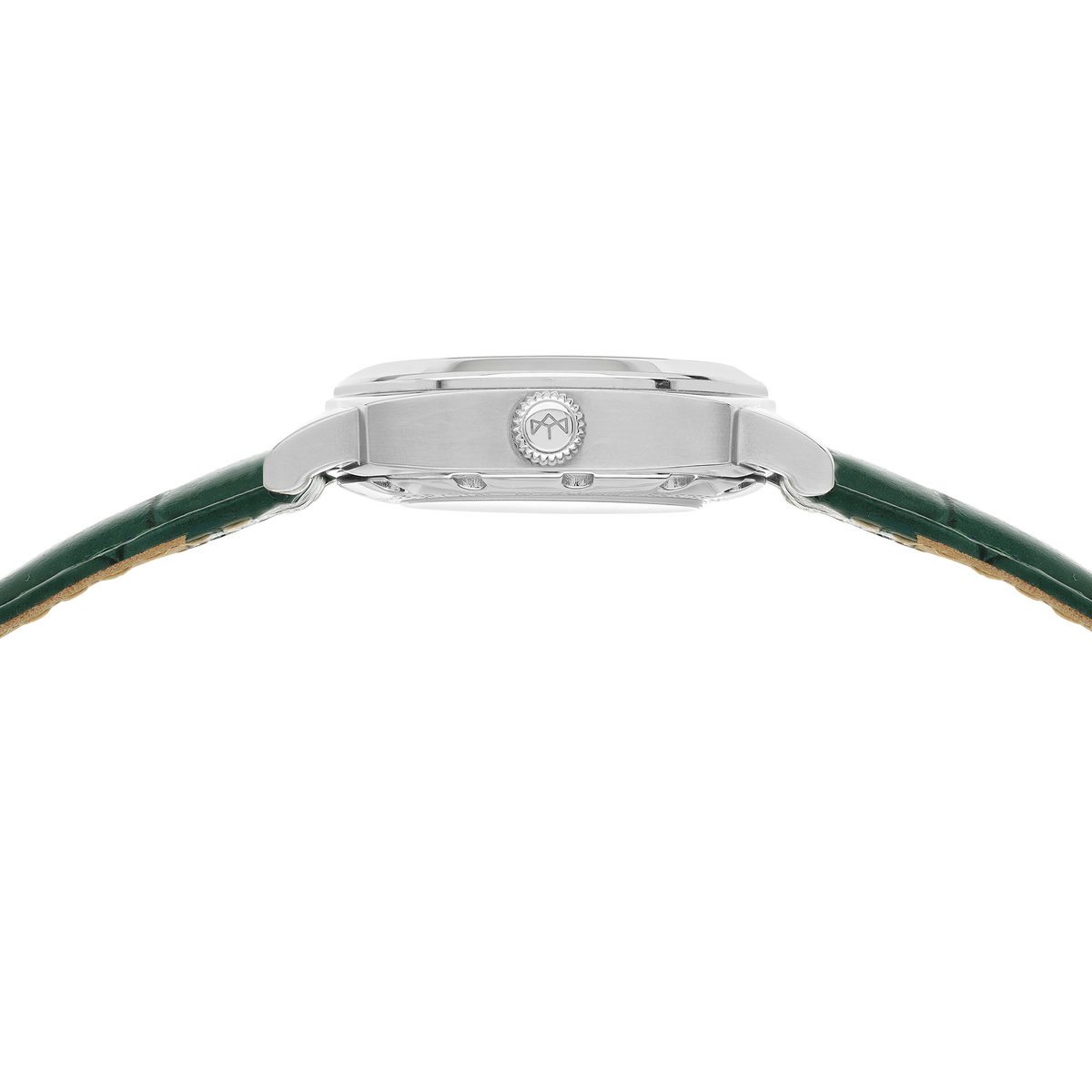 Montre MATY GM automatique cadran vert bracelet cuir vert - vue 2
