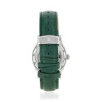 Montre MATY GM automatique cadran vert bracelet cuir vert - vue 5