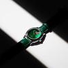 Montre MATY GM automatique cadran vert bracelet cuir vert - vue VD4