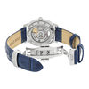 Montre MATY GM automatique cadran bleu bracelet cuir bleu - vue VD1