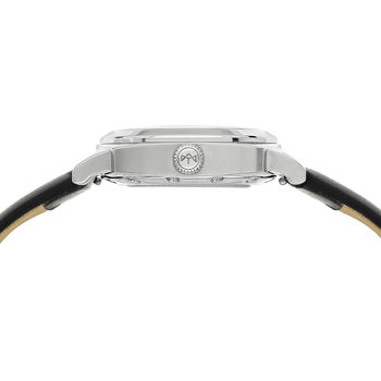 MATY GM automatisch horloge zwarte wijzerplaat zwarte leren band