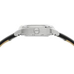 Montre MATY GM automatique cadran noir bracelet cuir noir - vue 5