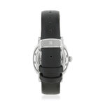 Montre MATY GM automatique cadran noir bracelet cuir noir - vue 6