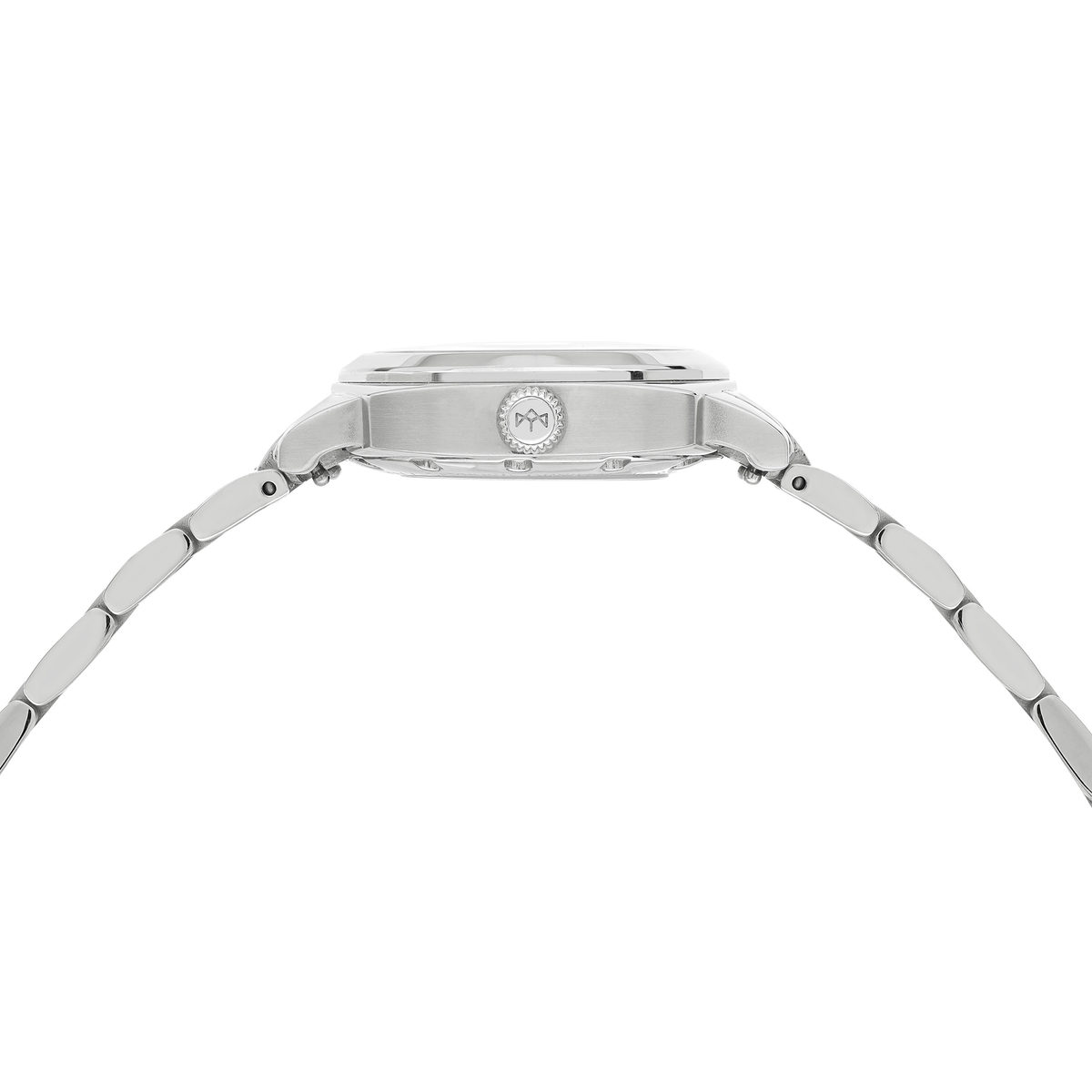 Montre MATY GM automatique cadran blanc bracelet acier - vue 2