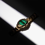 Montre MATY GM cadran Malachite bracelet acier - vue D4