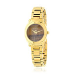 Montre MATY GM cadran Pierre Oeil de tigre bracelet acier doré - vue 1