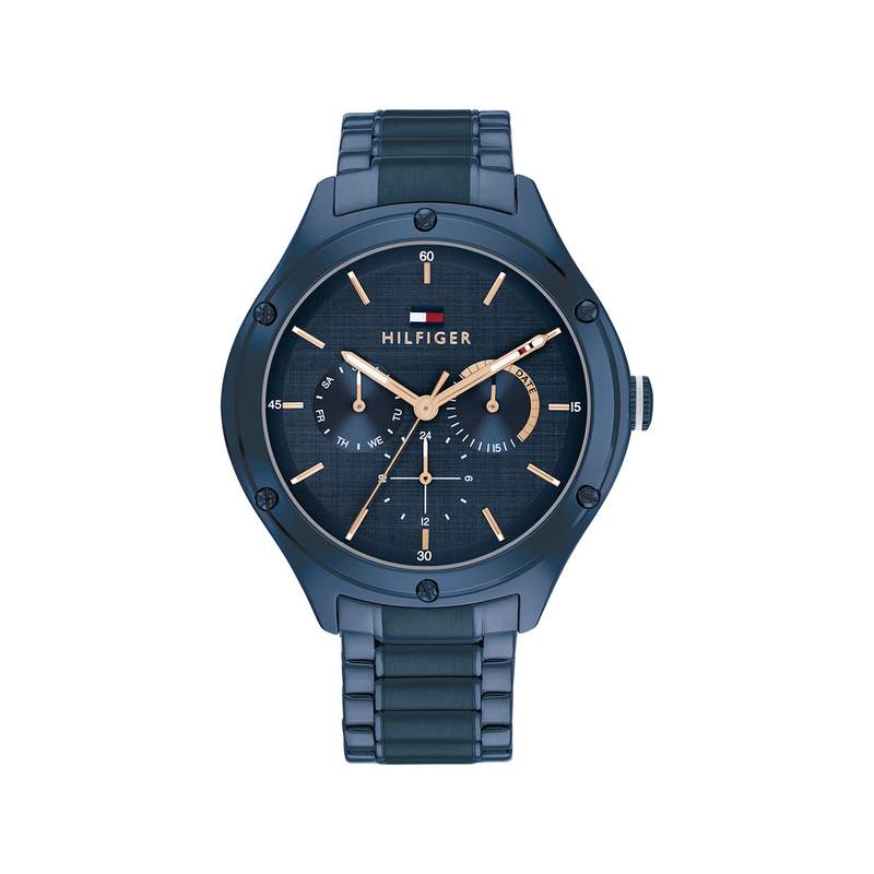 Montre TOMMY HILFIGER lexi femme bracelet acier inoxydable bleu - vue 1
