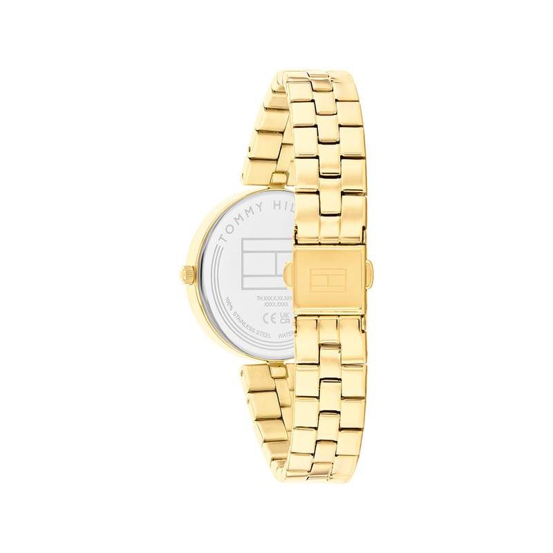 Montre TOMMY HILFIGER ella femme bracelet acier inoxydable doré jaune - vue 3