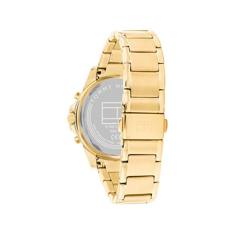 Montre TOMMY HILFIGER haven femme bracelet acier inoxydable doré jaune - vue 3