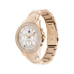 Montre TOMMY HILFIGER haven femme bracelet acier inoxydable doré rose - vue 2