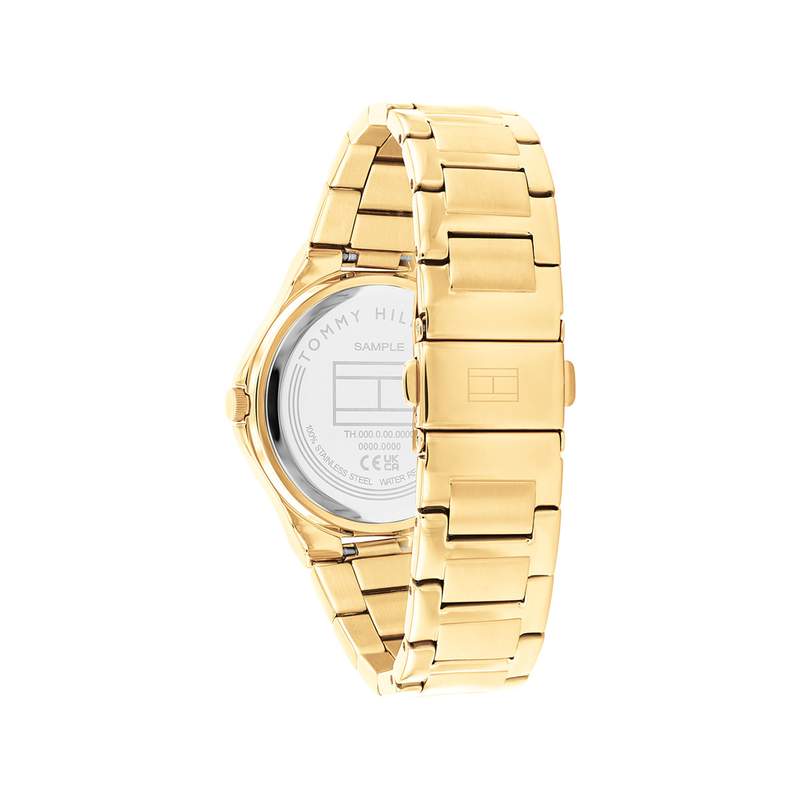 Montre TOMMY HILFIGER juliette femme bracelet acier inoxydable doré jaune - vue 3