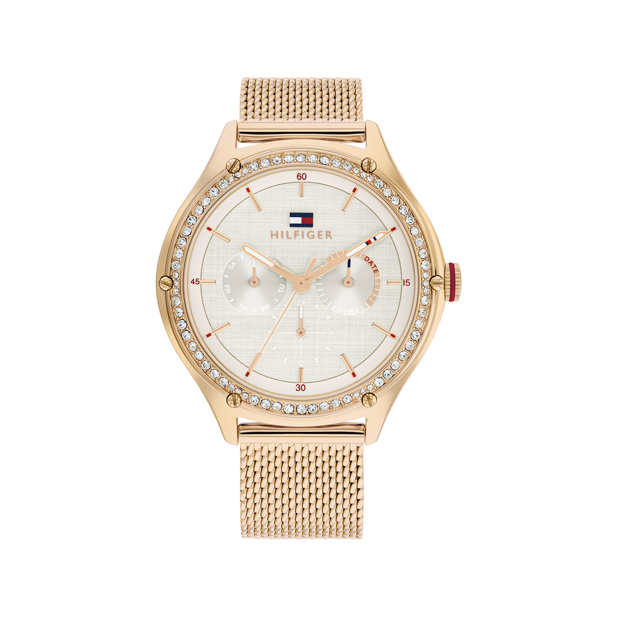 Montre TOMMY HILFIGER lexi femme bracelet acier inoxydable doré rose