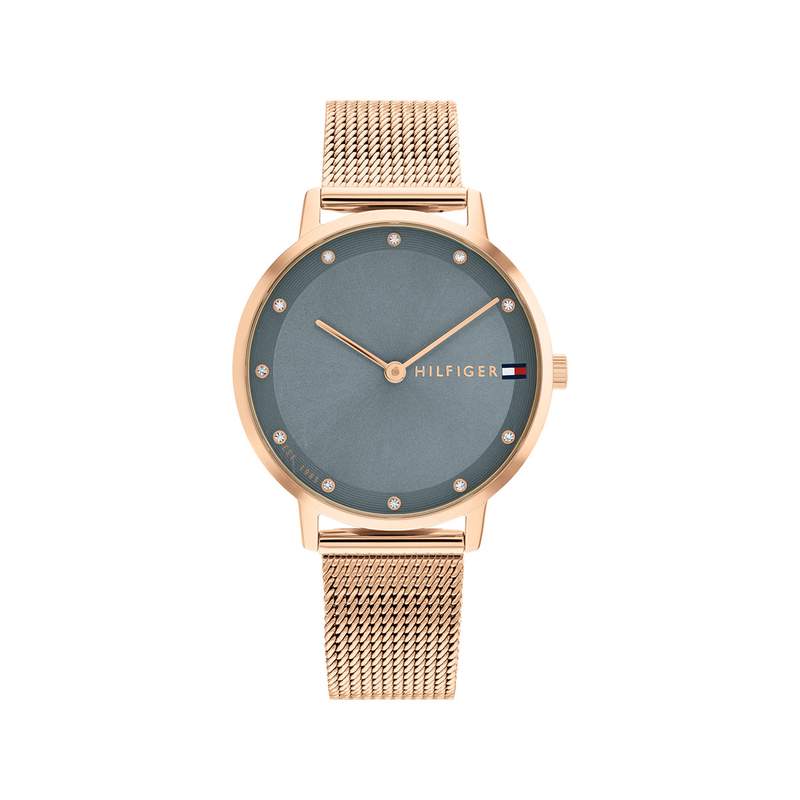 Montre TOMMY HILFIGER pippa femme bracelet acier inoxydable doré rose - vue 1