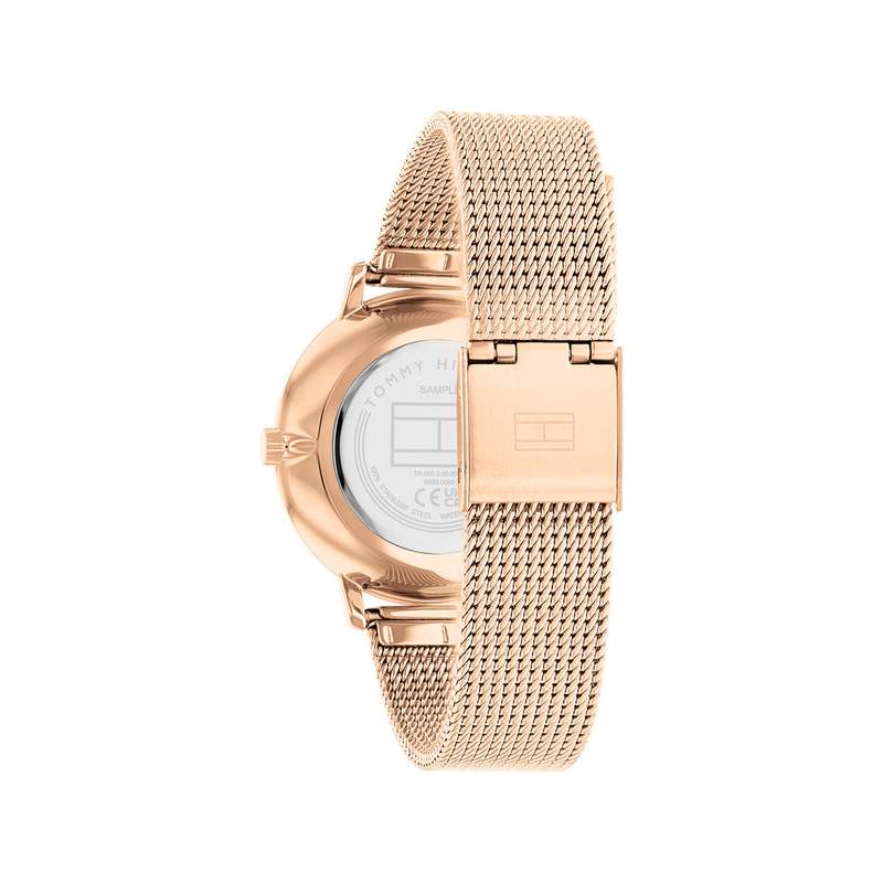 Montre TOMMY HILFIGER pippa femme bracelet acier inoxydable doré rose - vue 3