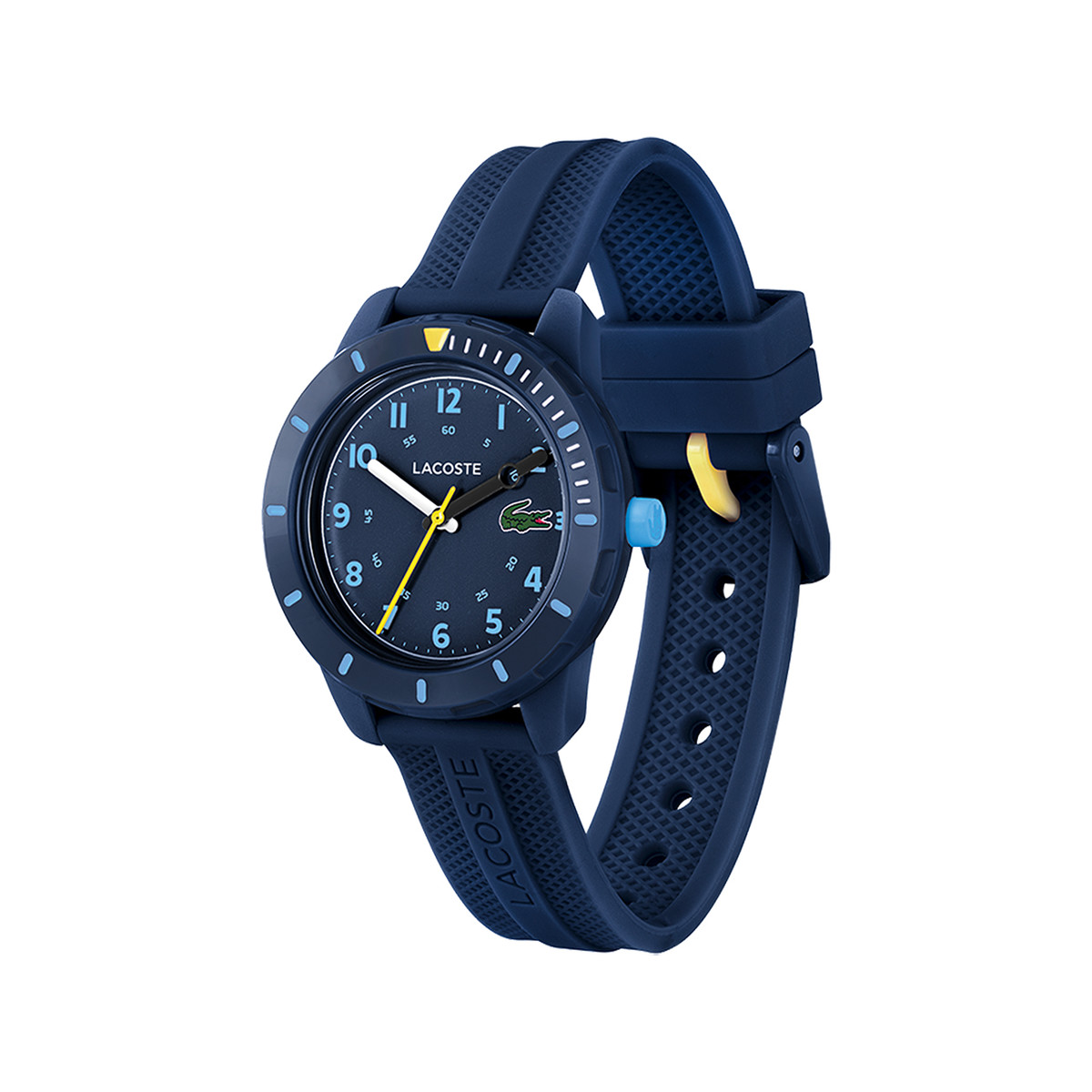 Montre LACOSTE mini tennis enfant bracelet silicone bleu - vue 2