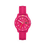 Montre LACOSTE mini tennis enfant bracelet silicone fushia - vue 1