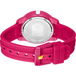 Montre LACOSTE mini tennis enfant bracelet silicone fushia - vue 3