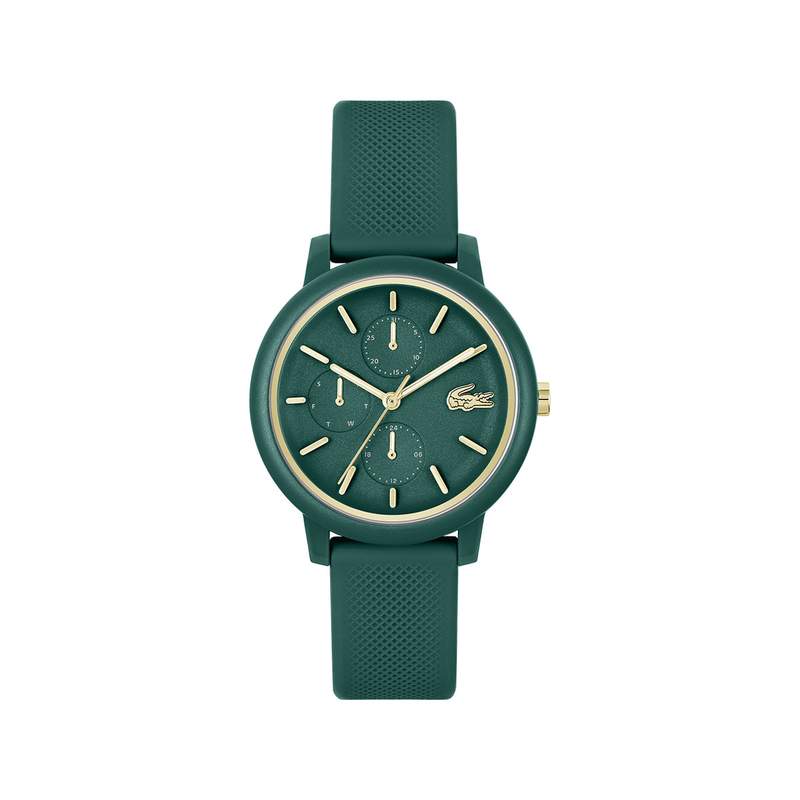 Montre LACOSTE LACOSTE.12.12 multi femme bracelet silicone vert - vue 1