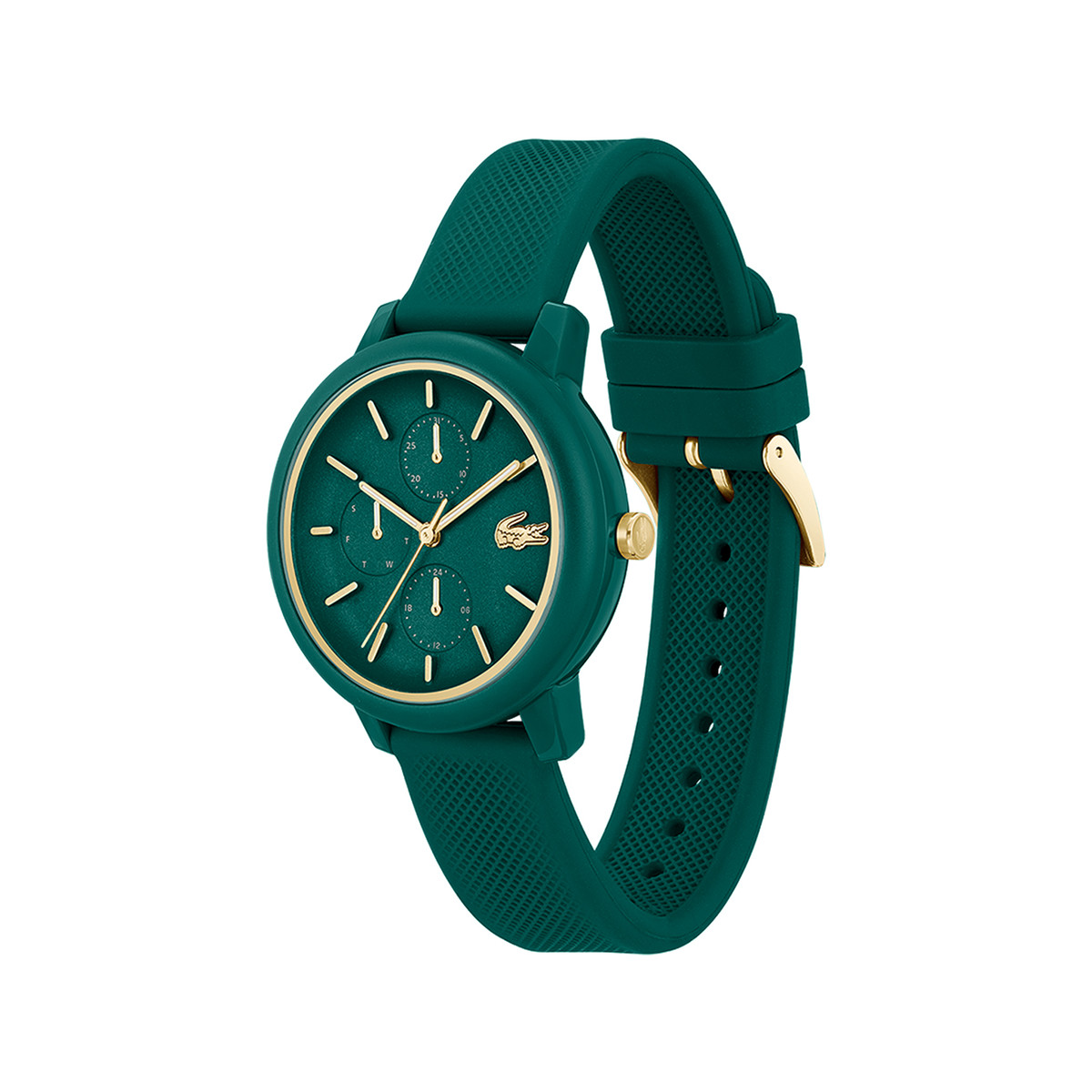 Montre LACOSTE LACOSTE.12.12 multi femme bracelet silicone vert - vue 2