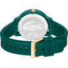 Montre LACOSTE LACOSTE.12.12 multi femme bracelet silicone vert - vue V3