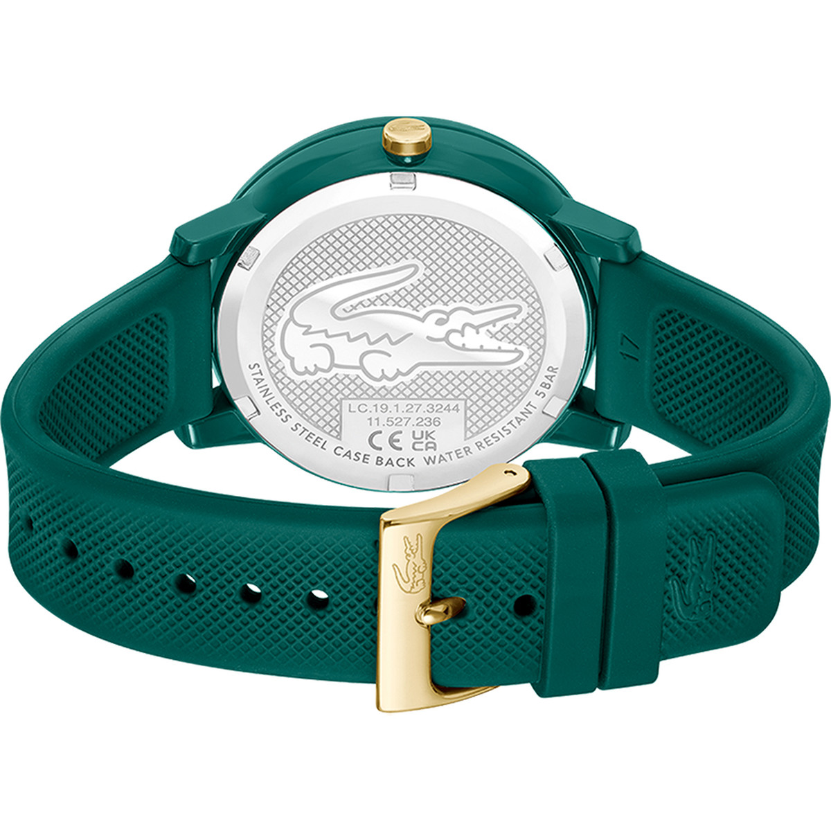 Montre LACOSTE LACOSTE.12.12 multi femme bracelet silicone vert - vue 3