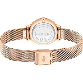 LACOSTE suzanne dameshorloge roze stalen armband