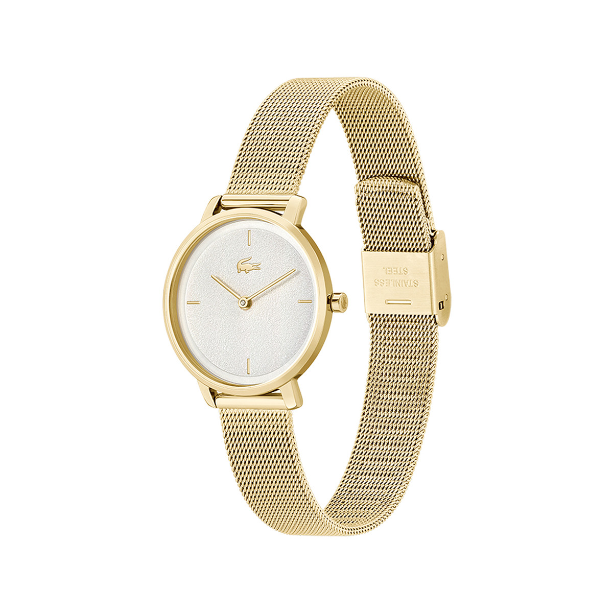 Montre LACOSTE suzanne femme bracelet acier jaune - vue 2