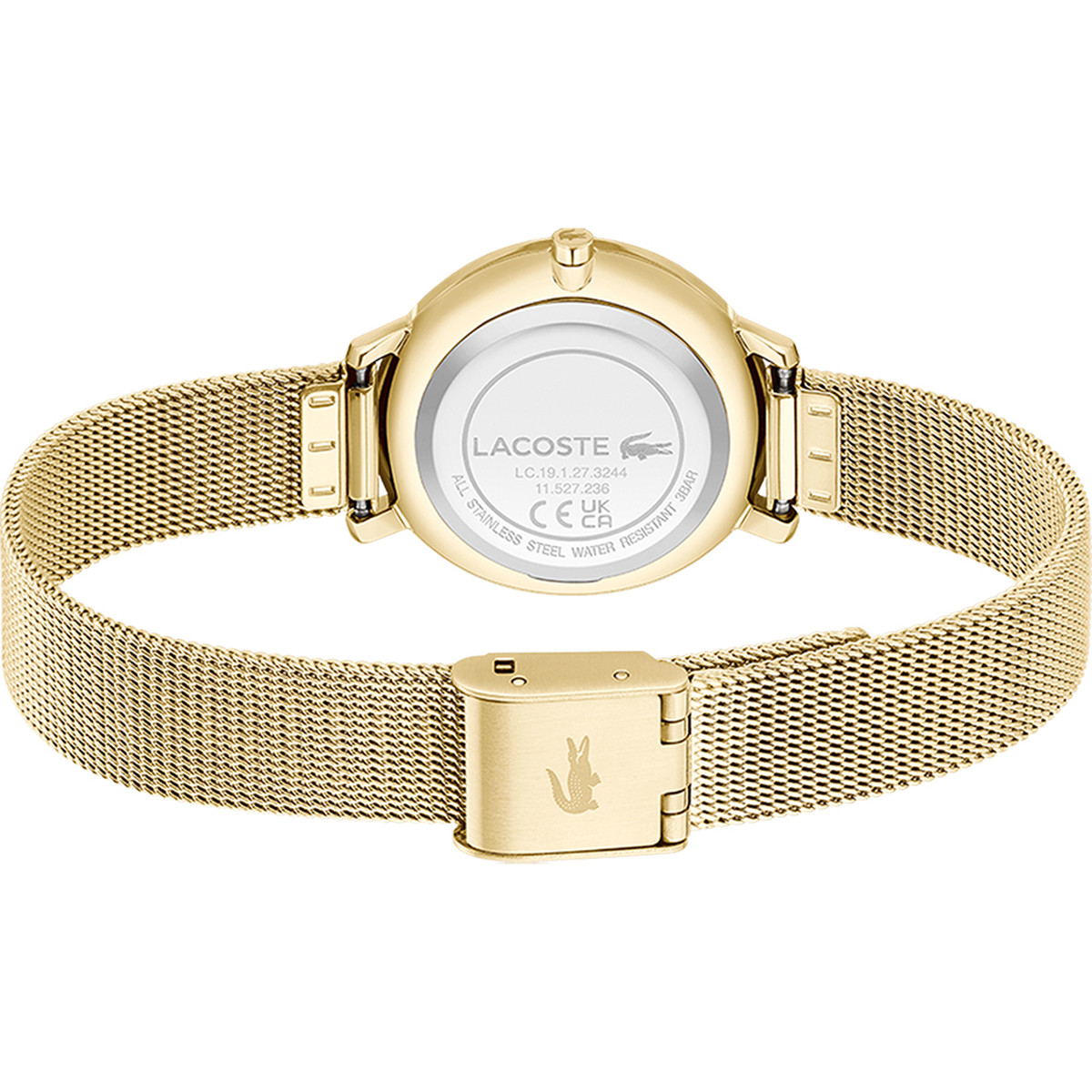 Montre LACOSTE suzanne femme bracelet acier jaune - vue 3