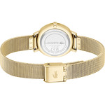 LACOSTE suzanne ladies watch yellow steel bracelet - view 3