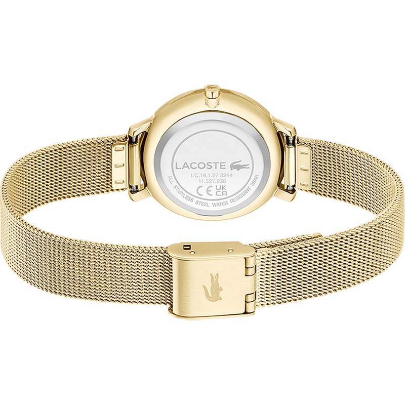 Montre LACOSTE suzanne femme bracelet acier jaune - vue 3