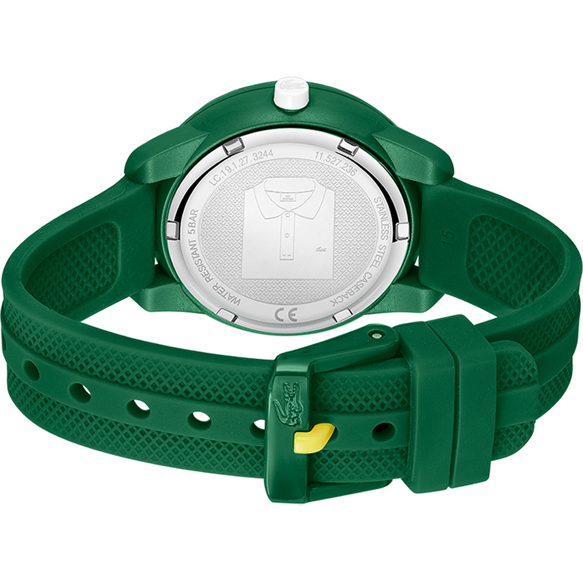 Montre LACOSTE mini tennis enfant bracelet silicone vert - vue 3