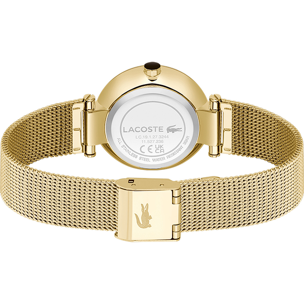 Montre LACOSTE orba femme bracelet acier jaune - vue 3