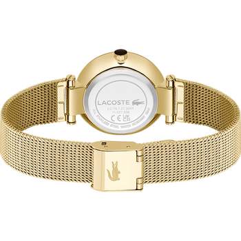 LACOSTE orba dameshorloge geel stalen armband