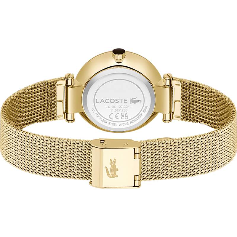 Montre LACOSTE orba femme bracelet acier jaune - vue 3