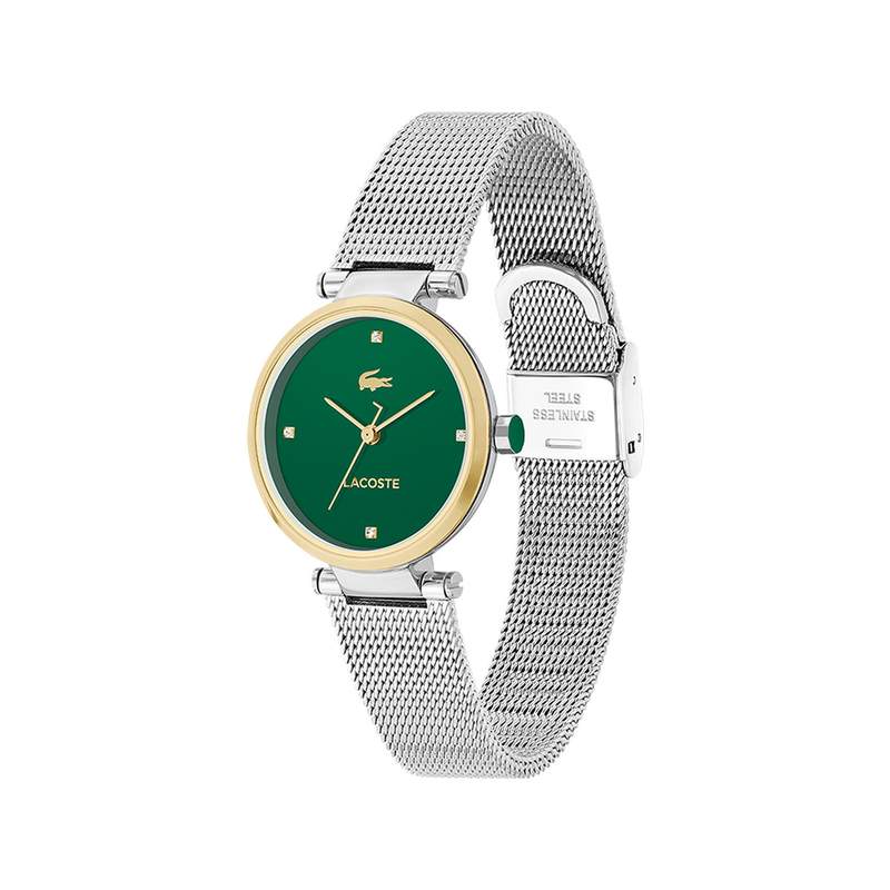 Montre LACOSTE orba femme bracelet acier gris - vue 2