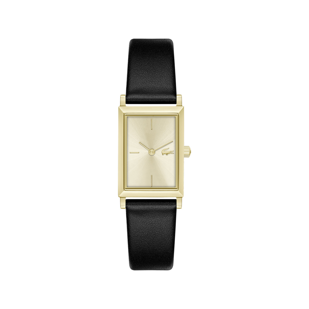 Montre LACOSTE catherine femme bracelet cuir noir