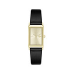 Montre LACOSTE catherine femme bracelet cuir noir - vue 1