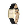 Montre LACOSTE catherine femme bracelet cuir noir - vue V2