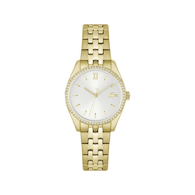 Montre LACOSTE tuilerie femme bracelet acier jaune - vue 1