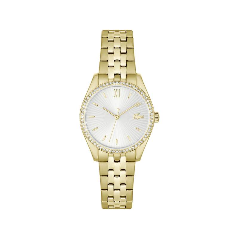 Montre LACOSTE tuilerie femme bracelet acier jaune - vue 1