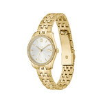 Montre LACOSTE tuilerie femme bracelet acier jaune - vue 2