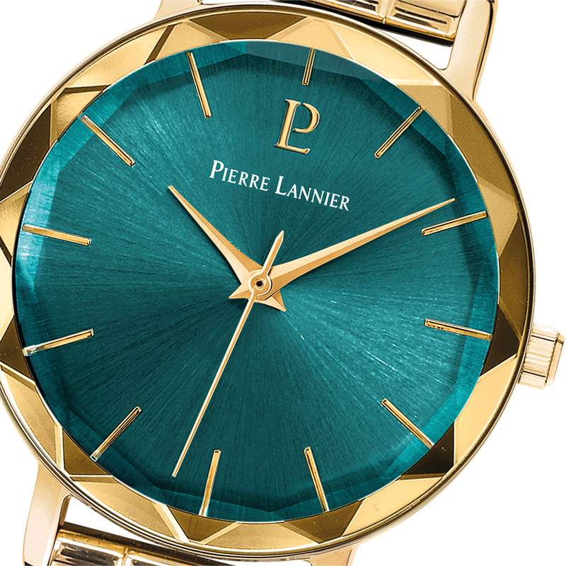 Montre PIERRE LANNIER multiples femme bracelet acier doré - vue D2