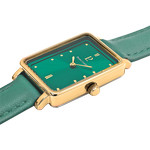 Montre PIERRE LANNIER ariane femme bracelet cuir vert - vue 2