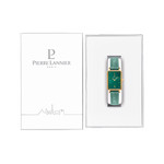 Montre PIERRE LANNIER ariane femme bracelet cuir vert - vue D1