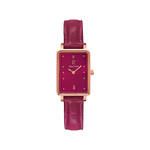 Montre PIERRE LANNIER ariane femme bracelet cuir framboise - vue 1