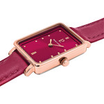 Montre PIERRE LANNIER ariane femme bracelet cuir framboise - vue 2