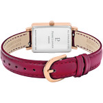 Montre PIERRE LANNIER ariane femme bracelet cuir framboise - vue 3